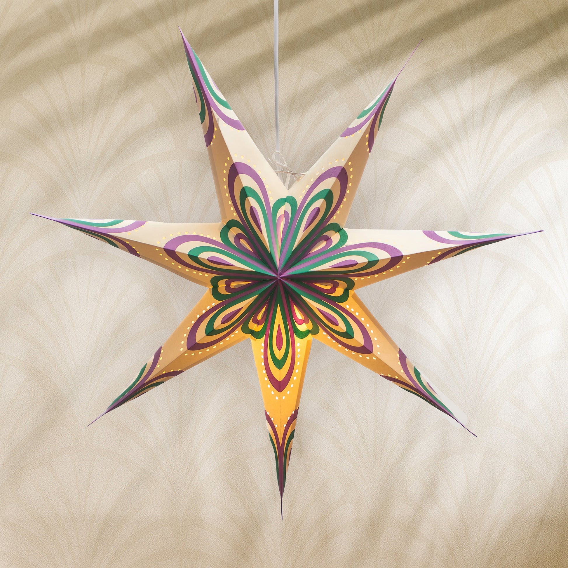 Plum Pavilion Paper Star Light