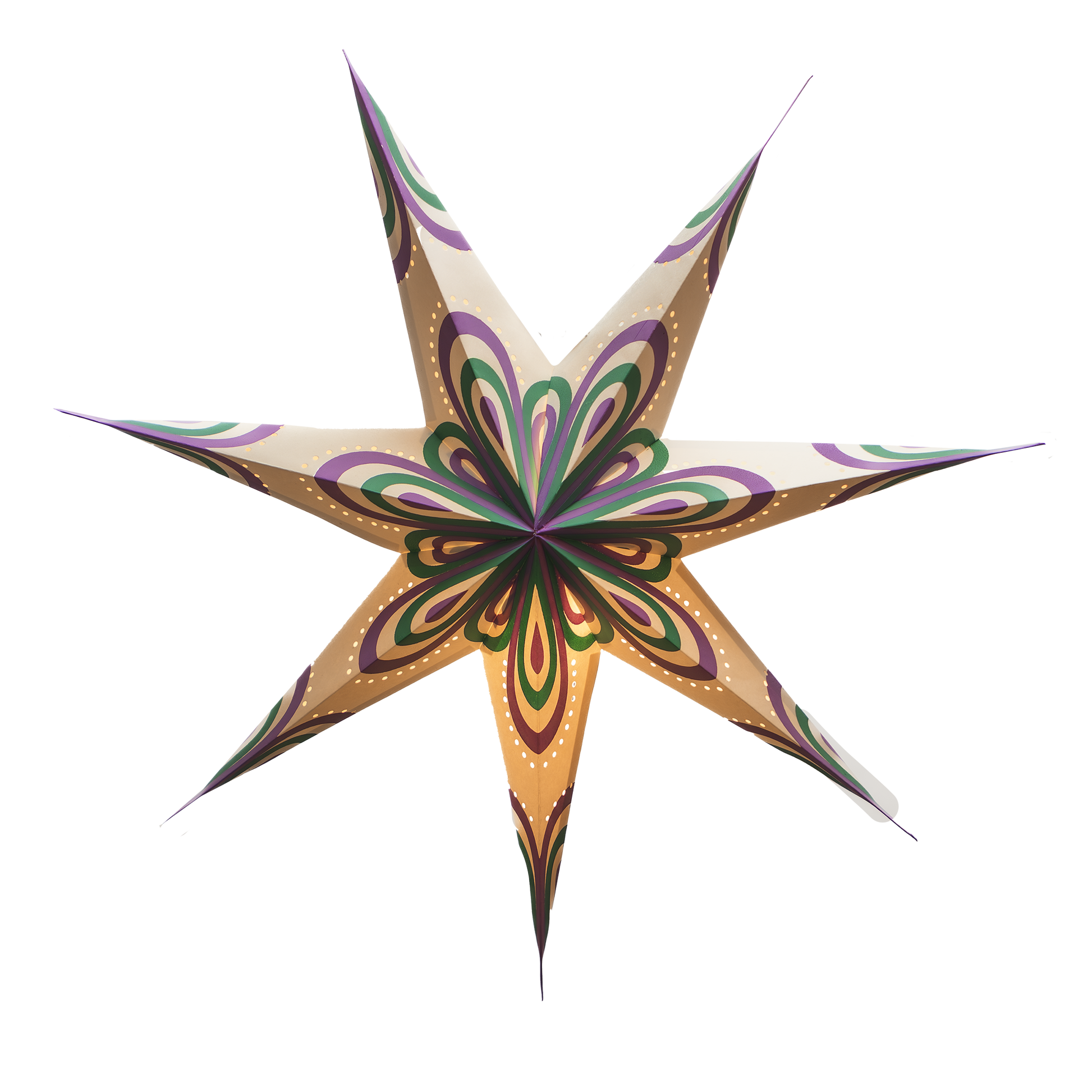 Plum Pavilion Paper Star Light