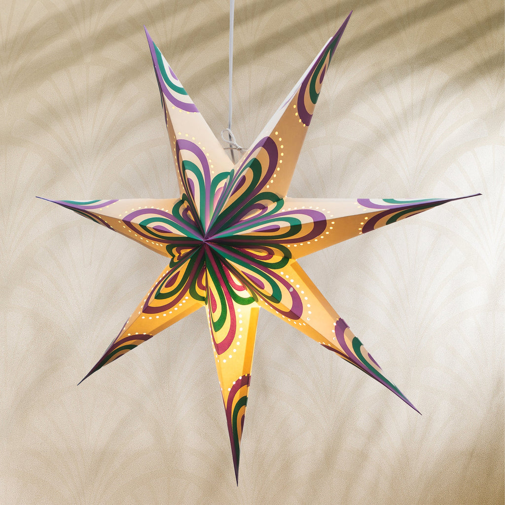 Plum Pavilion Paper Star Light