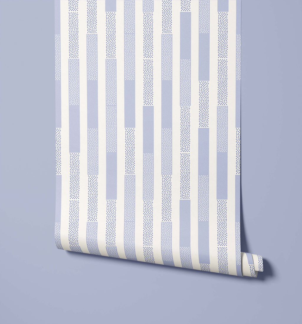Polka Stripe Wallpaper