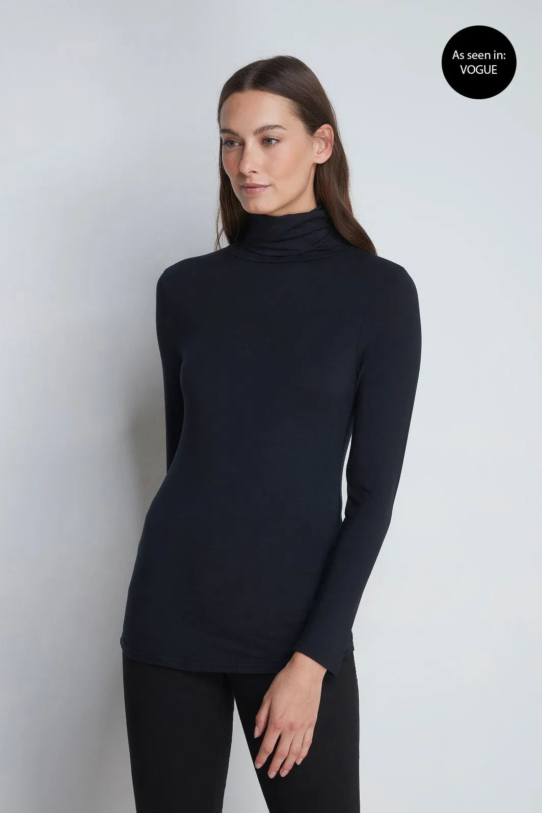 Roll Neck Micro Modal Top