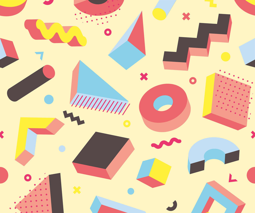Pop Retro Memphis Wallpaper
