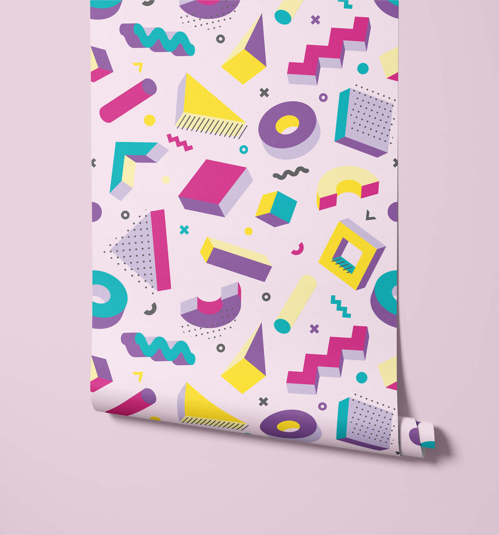 Pop Retro Memphis Wallpaper