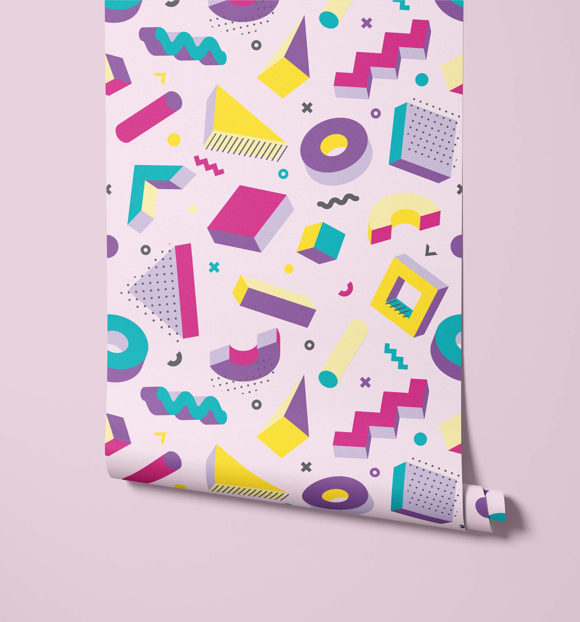 Pop Retro Memphis Wallpaper