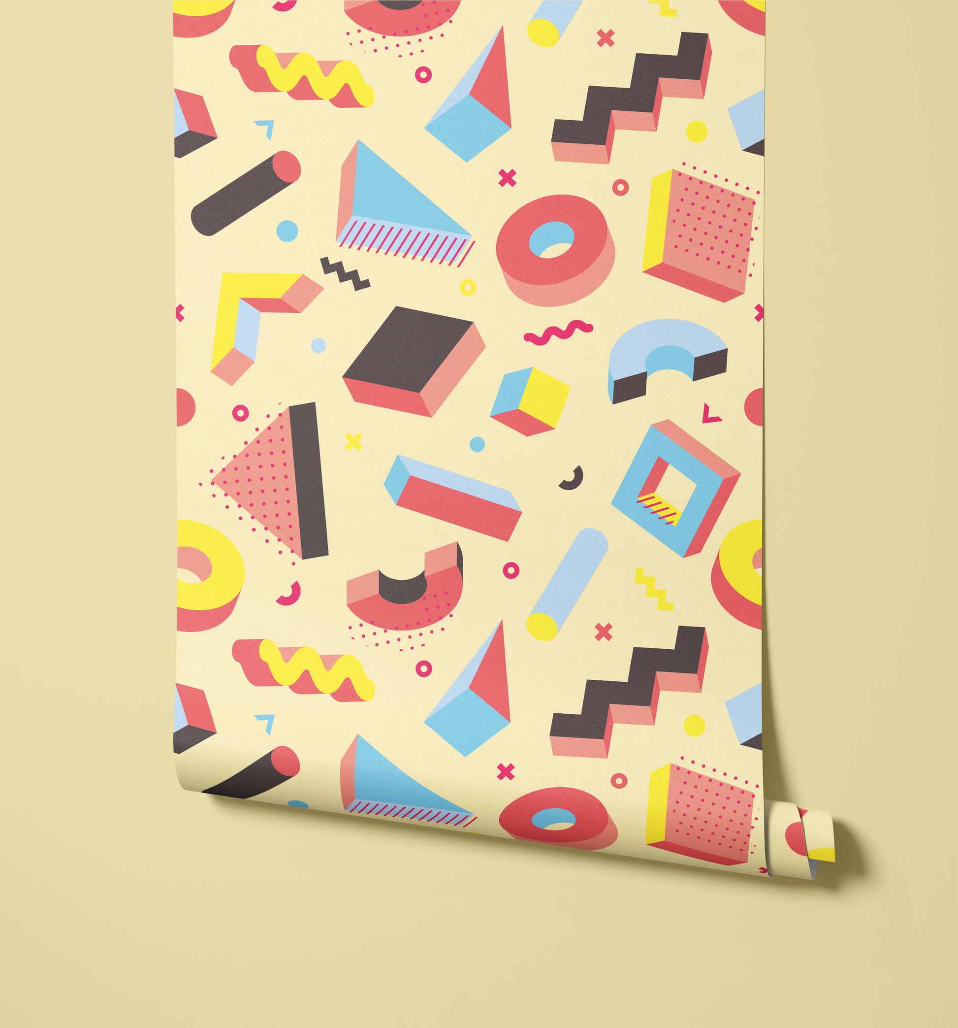 Pop Retro Memphis Wallpaper