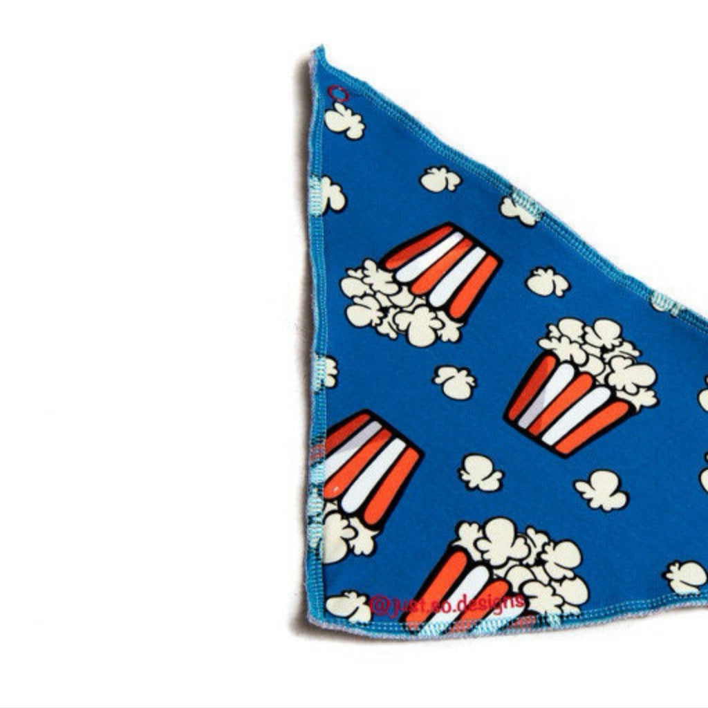 Popcorn Print Dribble Bib