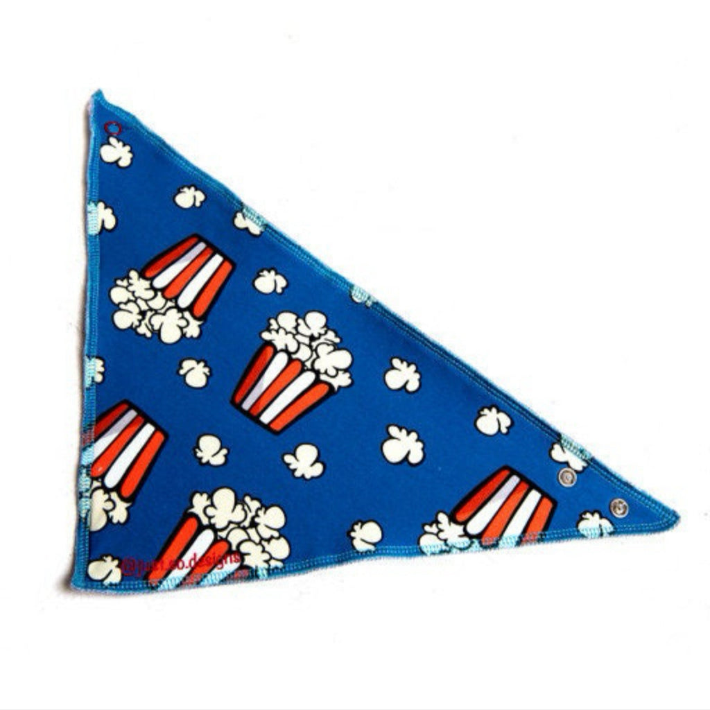 Popcorn Print Dribble Bib