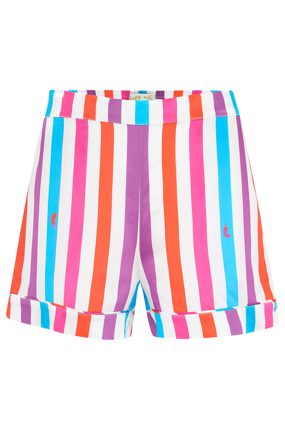 Rosie Hawaiian Stripe Silk Shorts