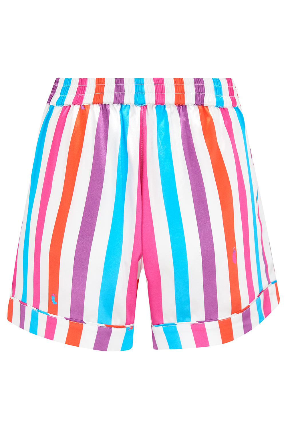 Rosie Hawaiian Stripe Silk Shorts