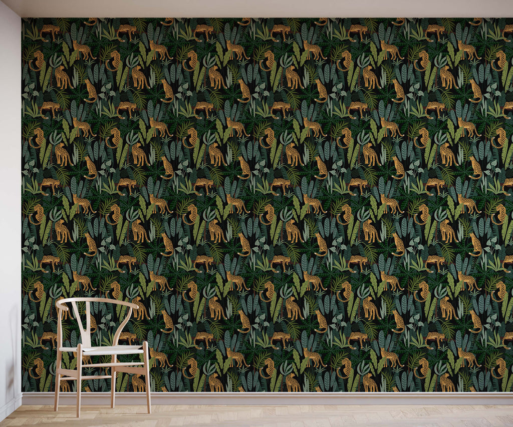 Leopard Jungle Porta Wallpaper