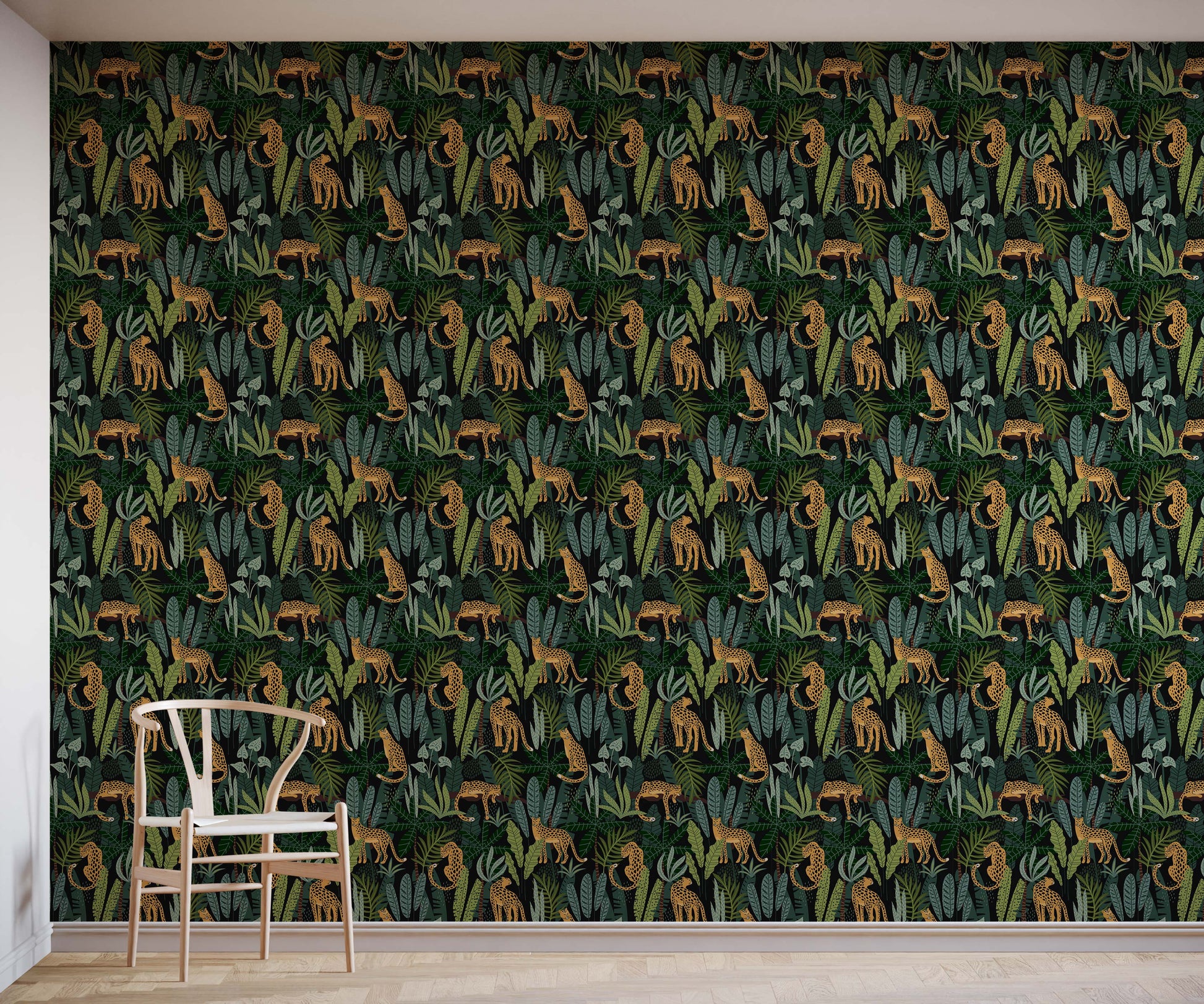 Leopard Jungle Porta Wallpaper