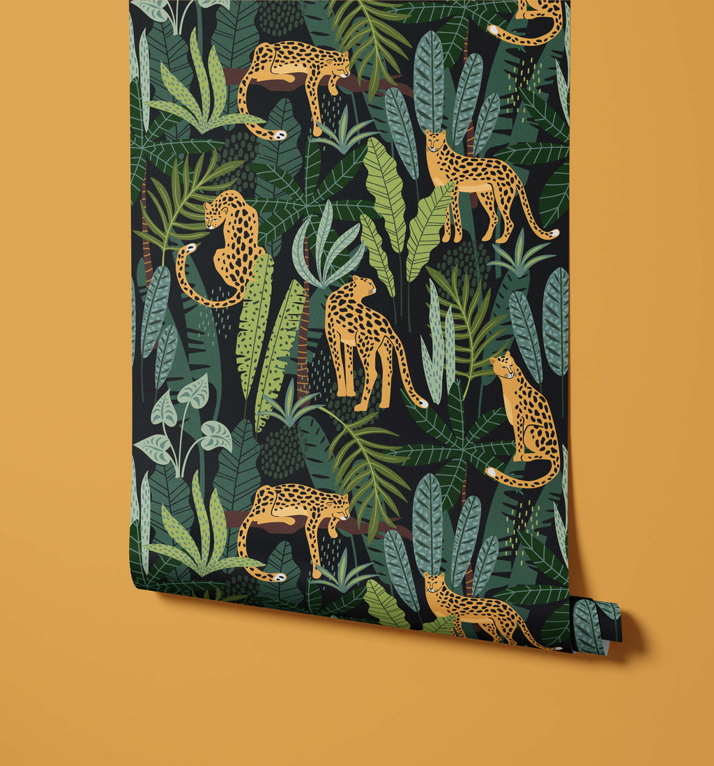 Leopard Jungle Porta Wallpaper