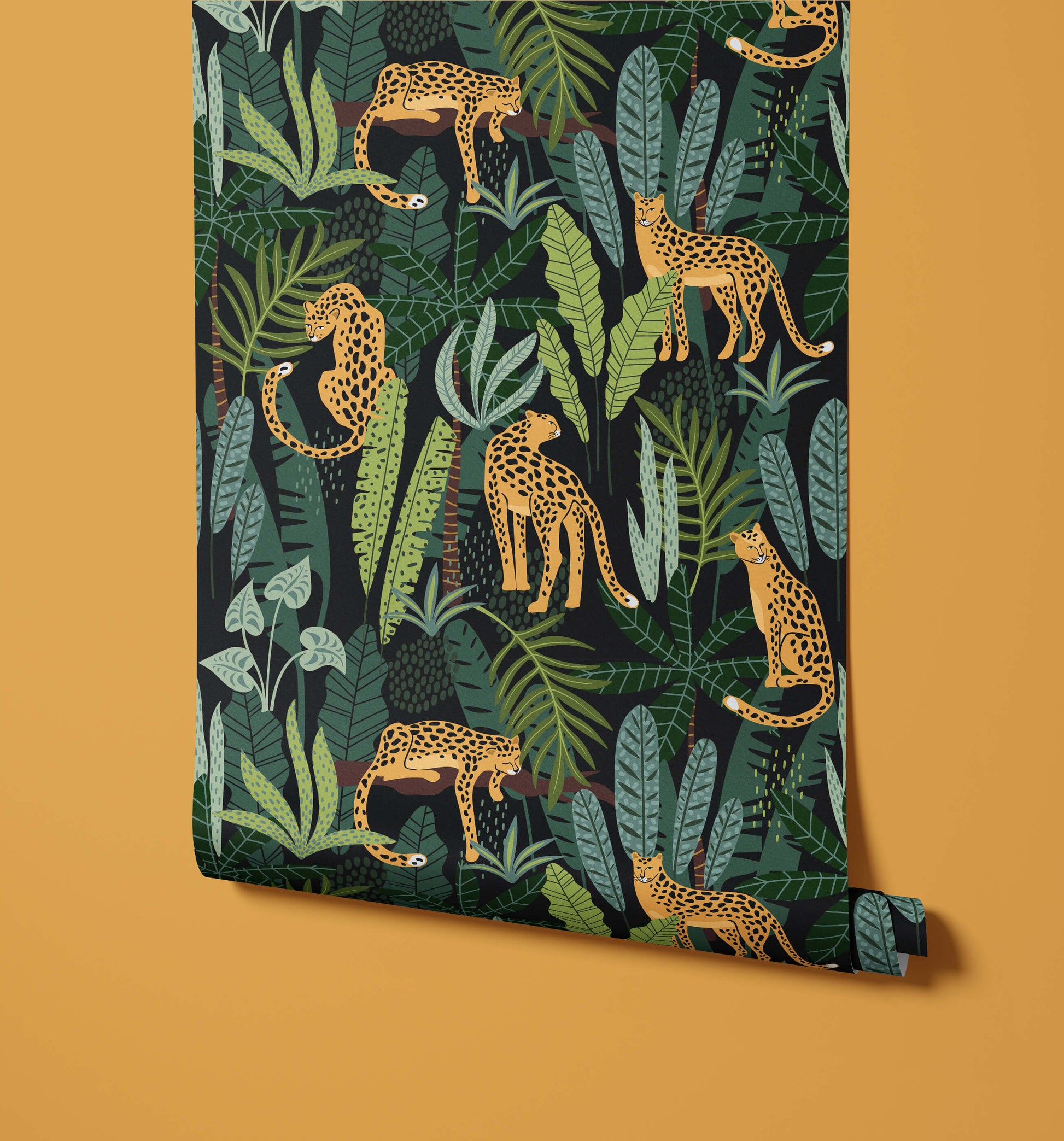Leopard Jungle Porta Wallpaper
