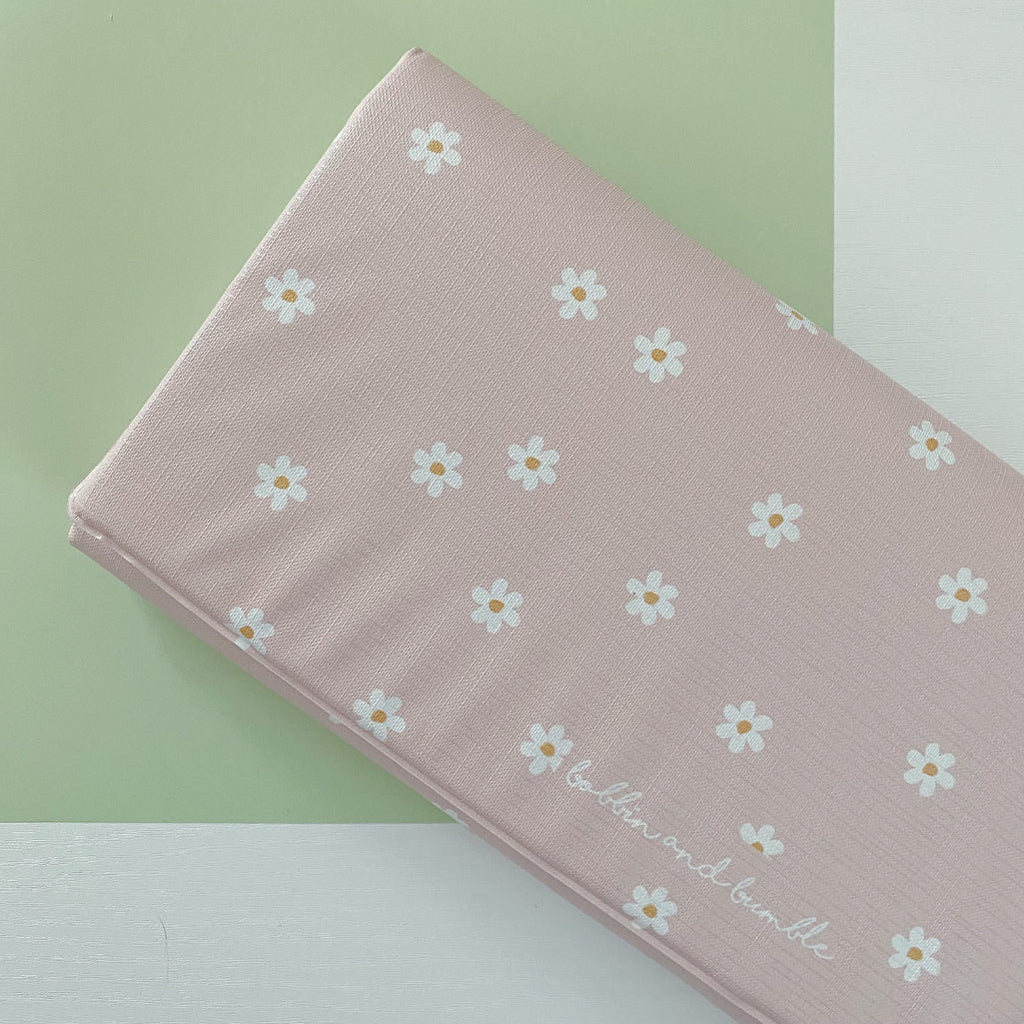 Travel Changing Mat - Pink Daisy