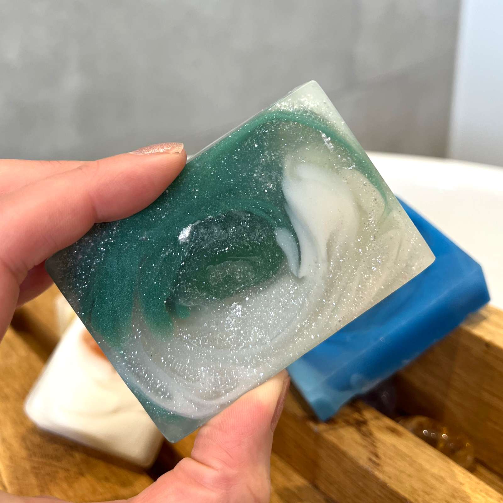 Positive Energy Crystal Soap Bar with Green Aventurine