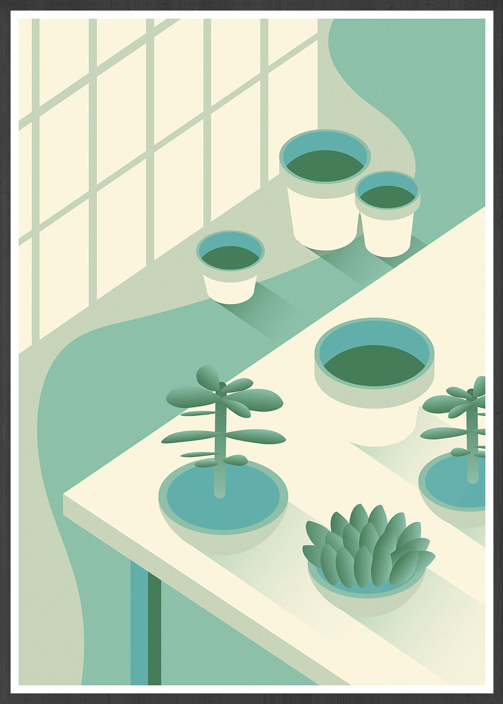 The Potting Shed Plant Art Print