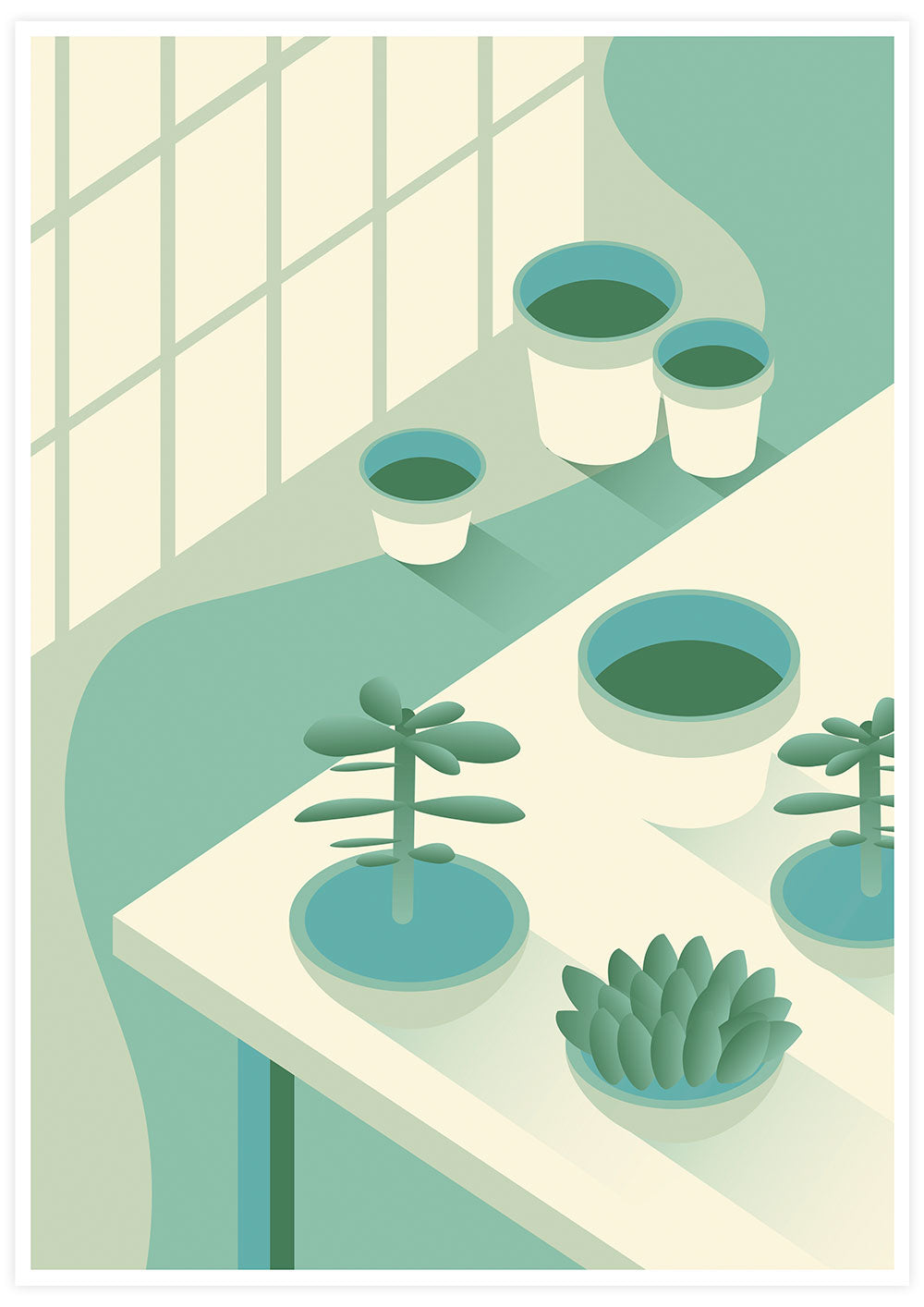 The Potting Shed Plant Art Print