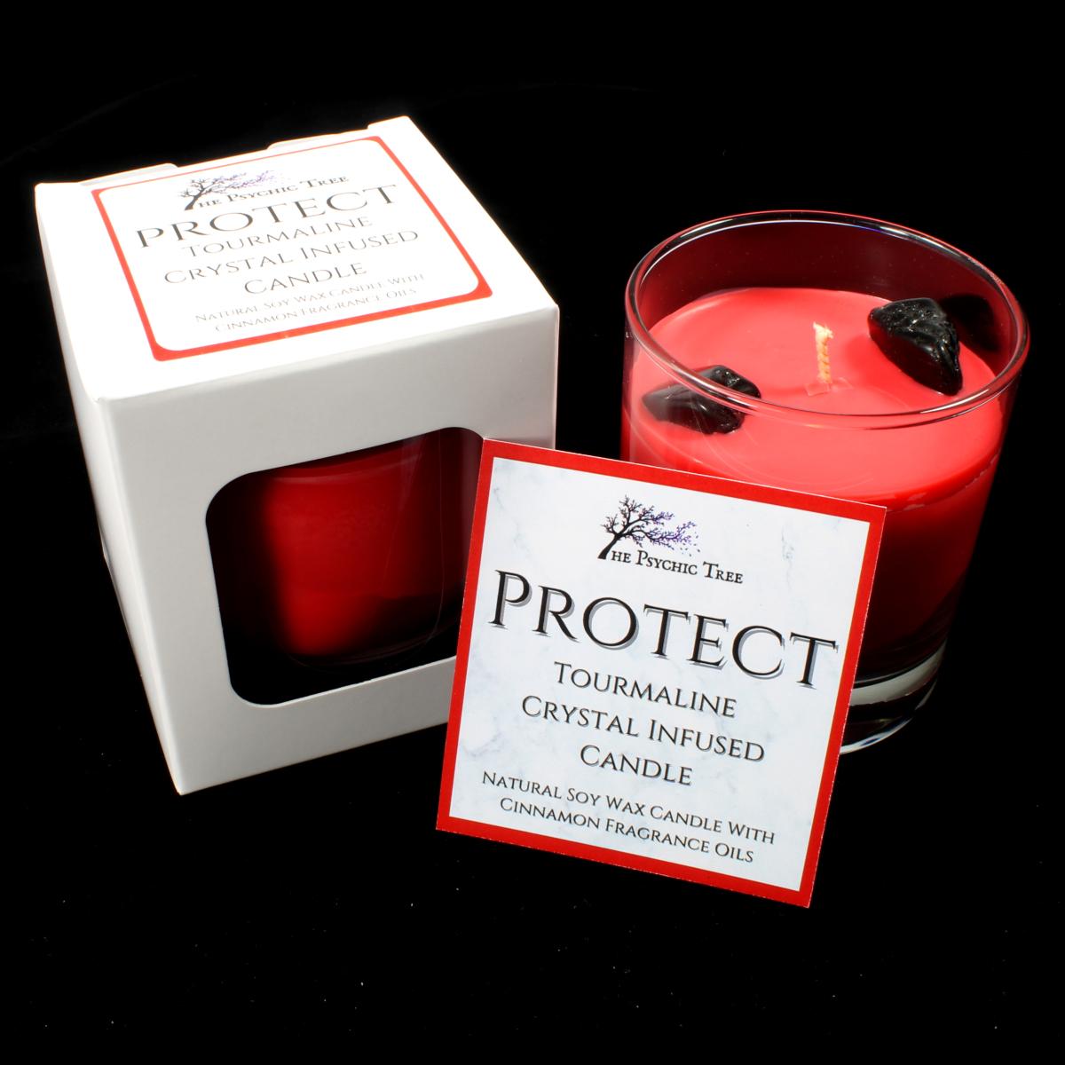 Protect Crystal Infused Scented Candle