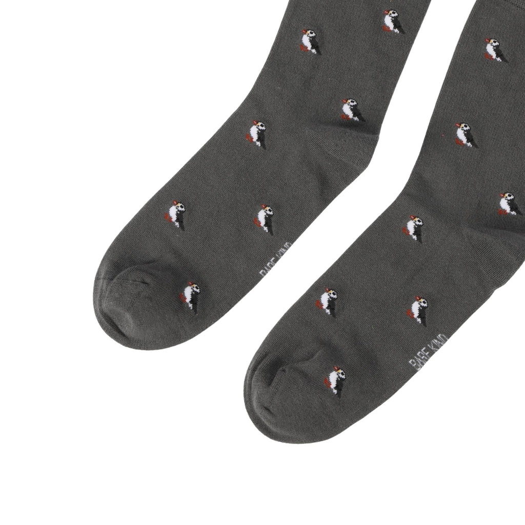 Save the Puffin Small Motif Bamboo Socks