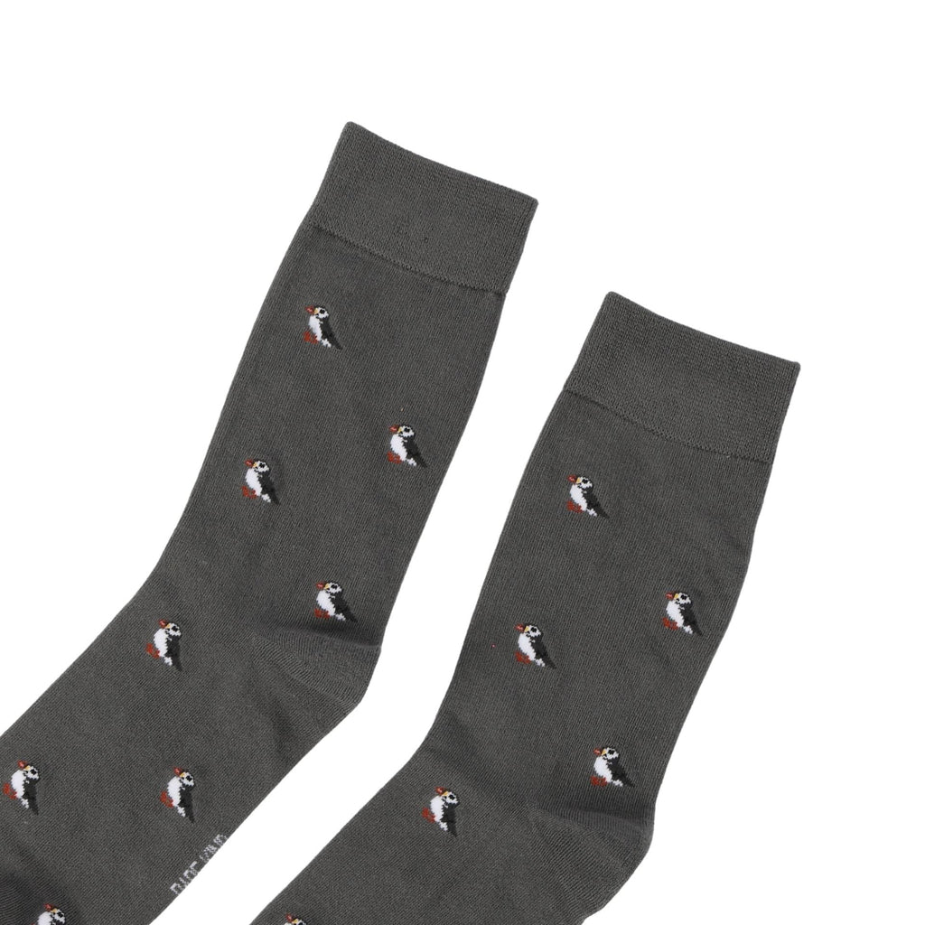 Save the Puffin Small Motif Bamboo Socks