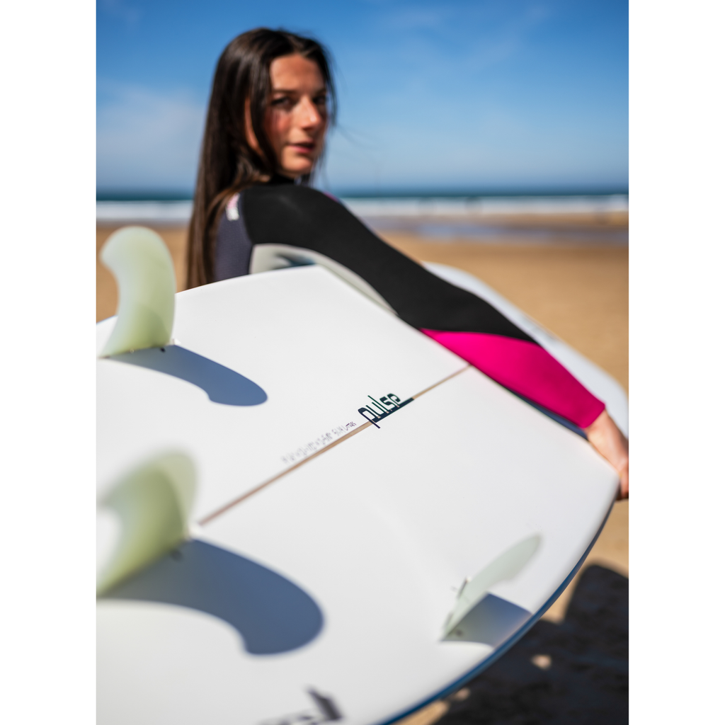 9' Pulse Longboard Round Tail Surfboard by Australian Board Co - FCSII Finboxes