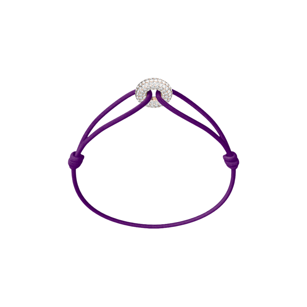 Mini Rose Soho Pave Cord Bracelet