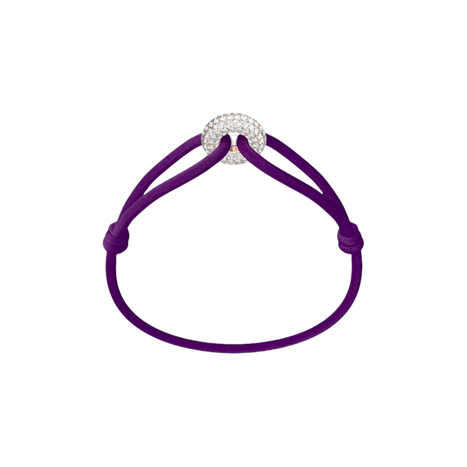 Rose Soho Pave Cord Bracelet