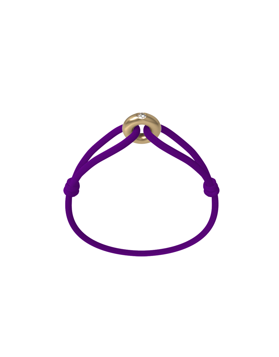 Golden Diamond Cord Bracelet