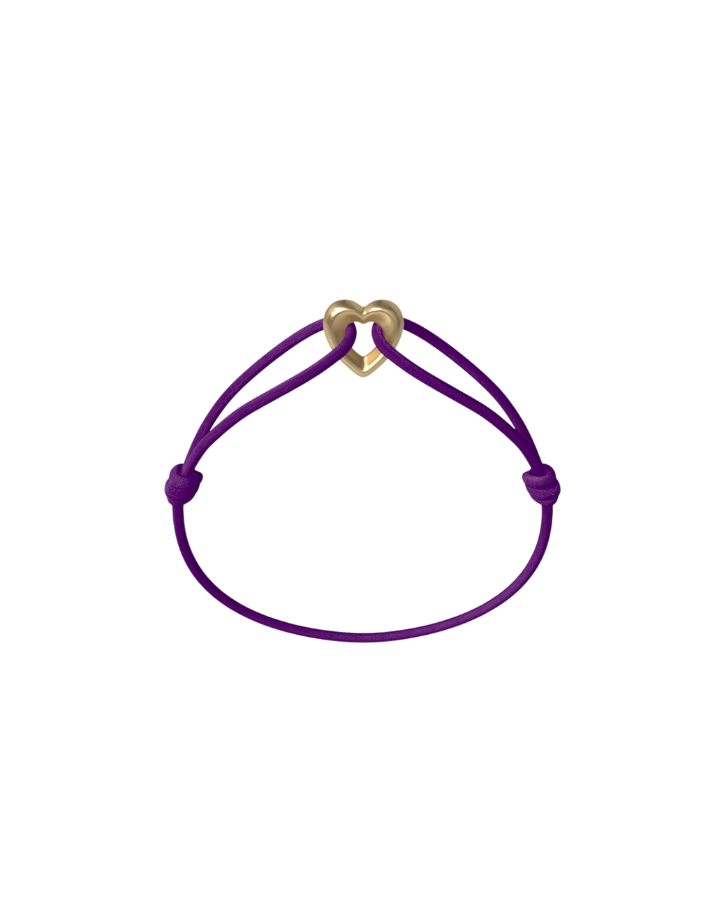 Golden Heart Cord Bracelet