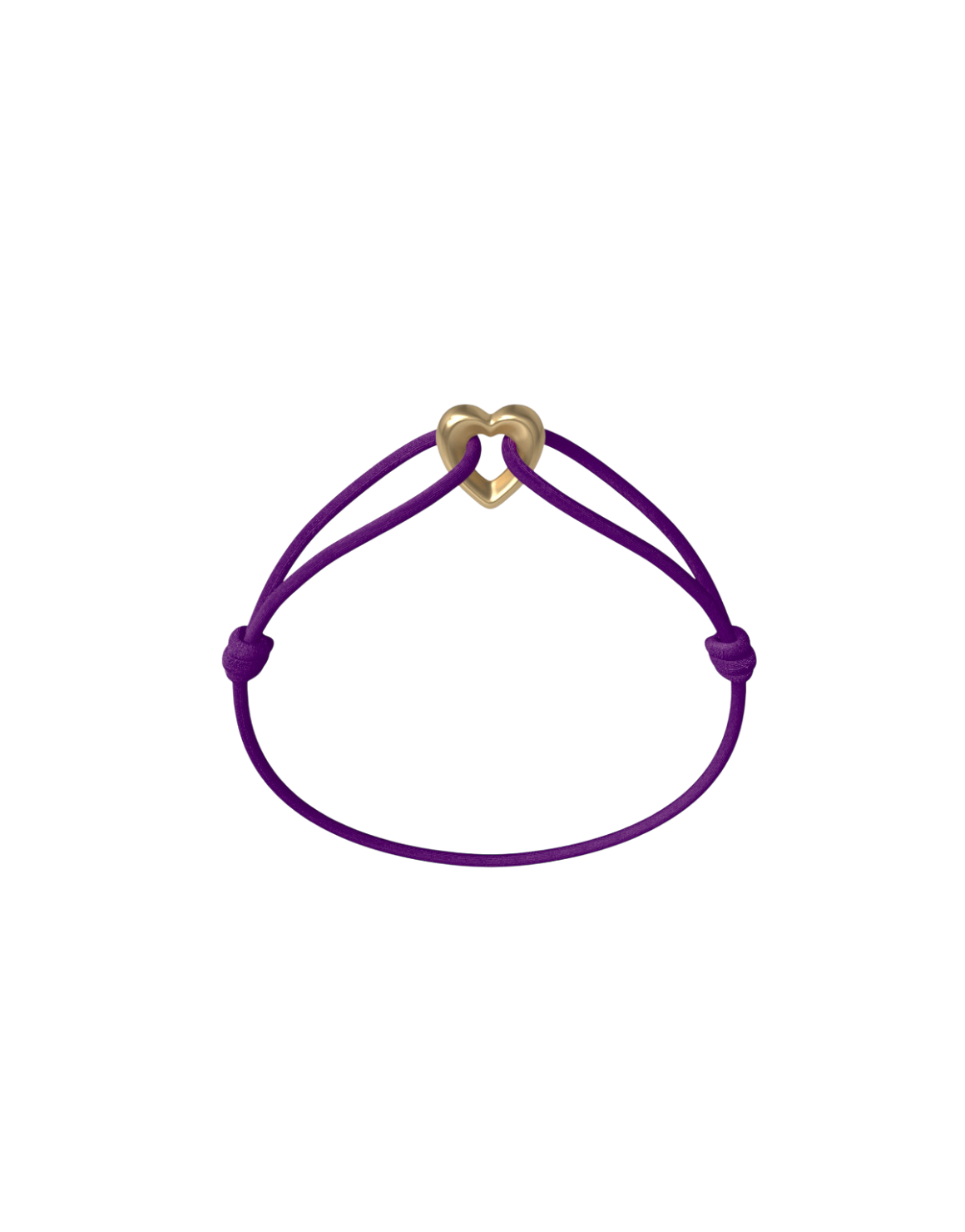 Golden Heart Cord Bracelet