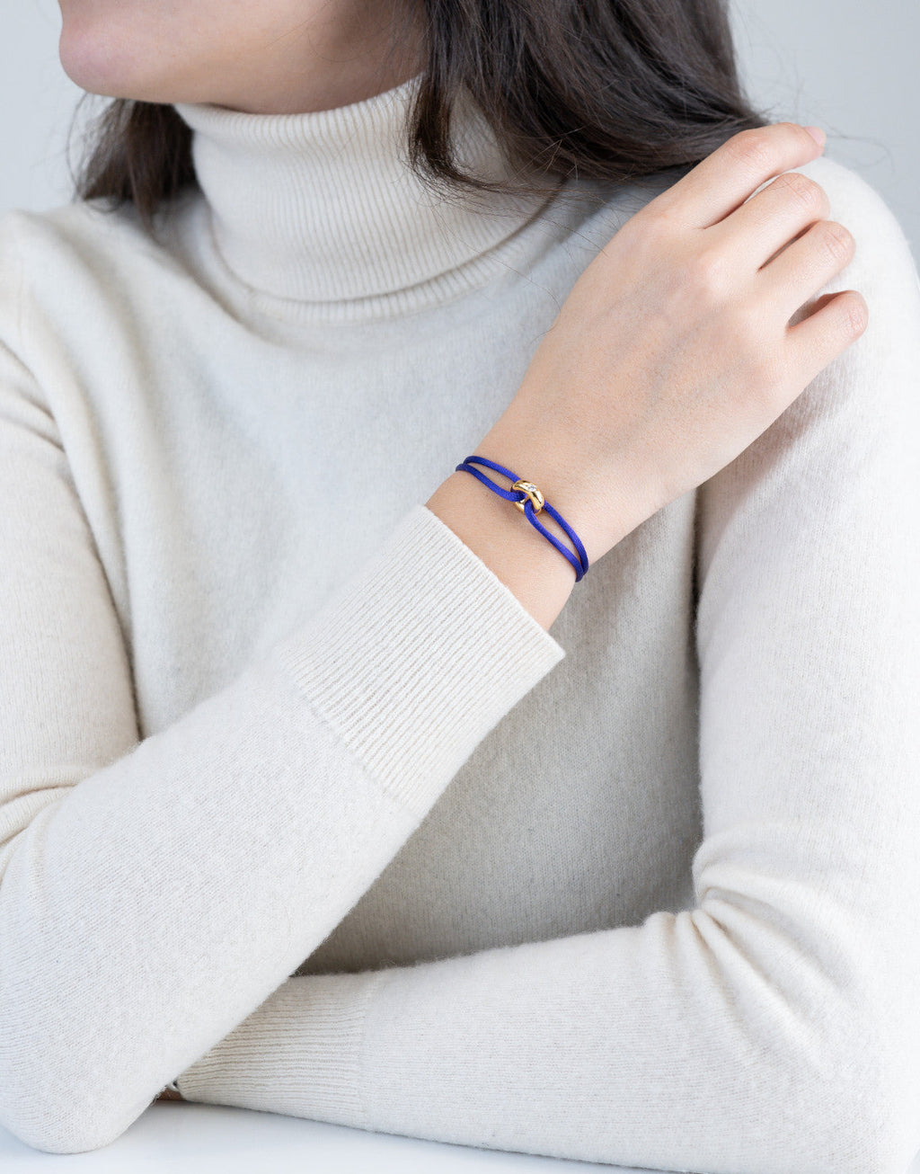 Golden Diamond Cord Bracelet