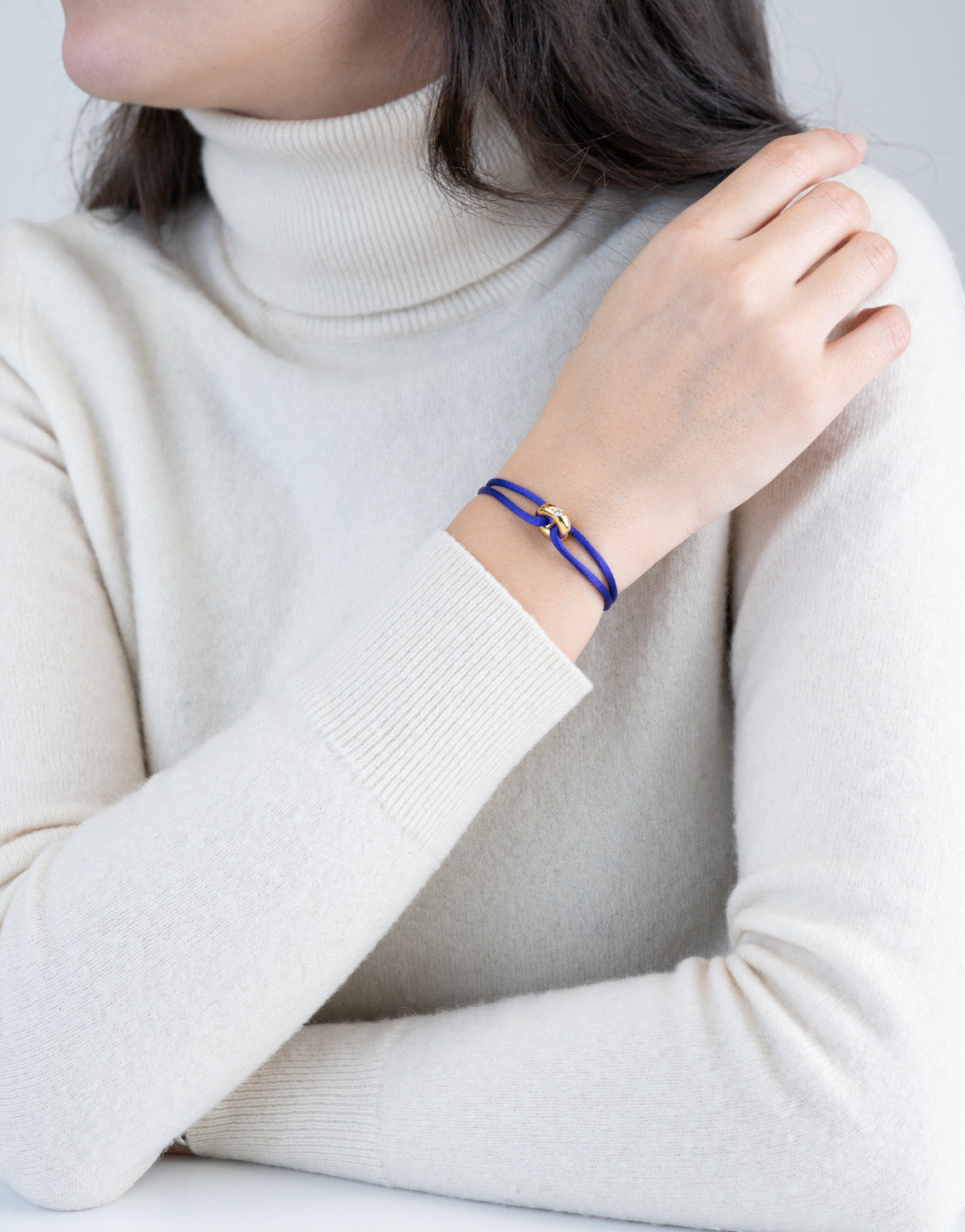 Golden Diamond Cord Bracelet