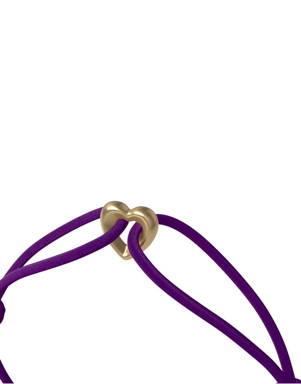 Golden Heart Cord Bracelet