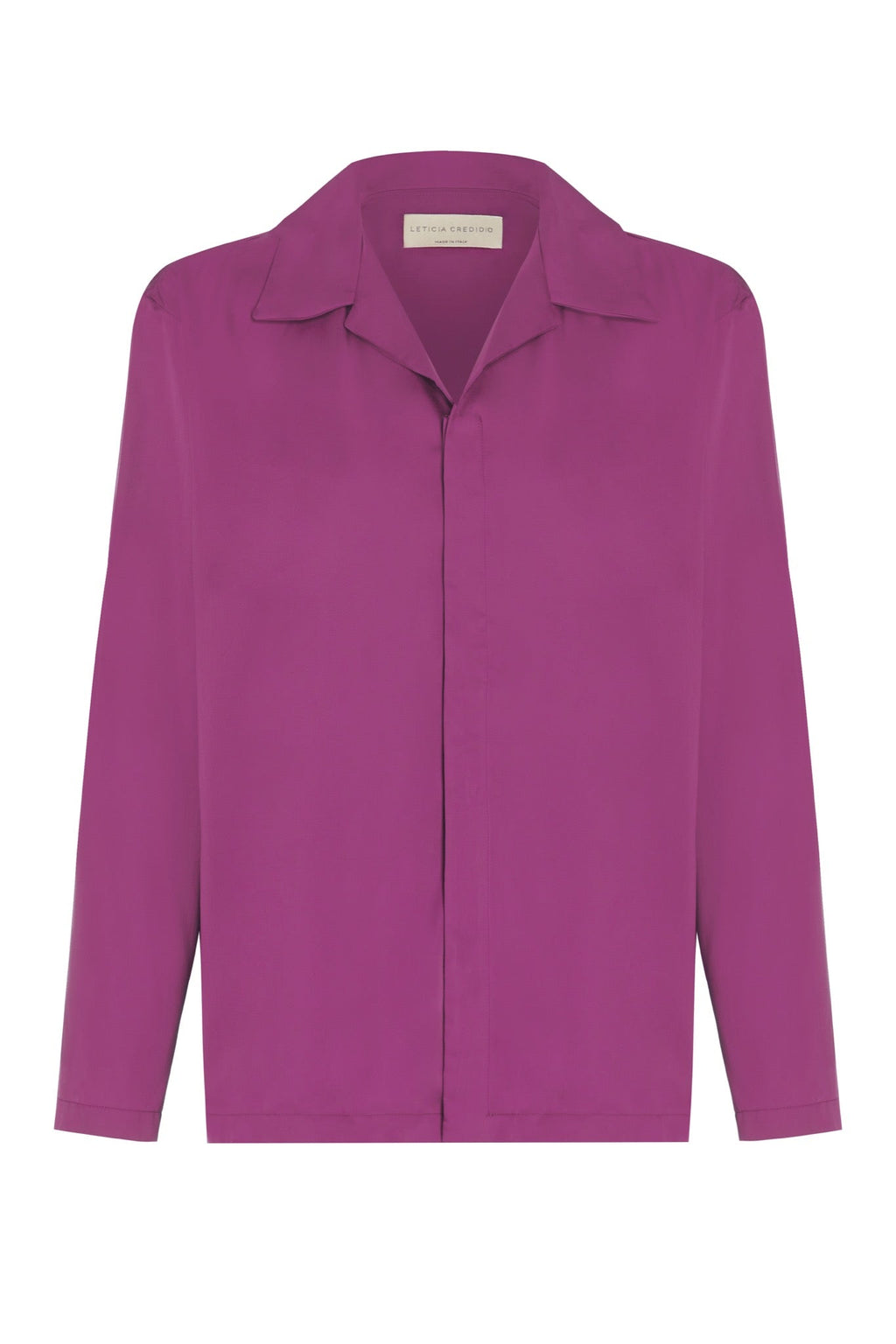 Sky Unisex Long Sleeve Shirt in Vegan Silk