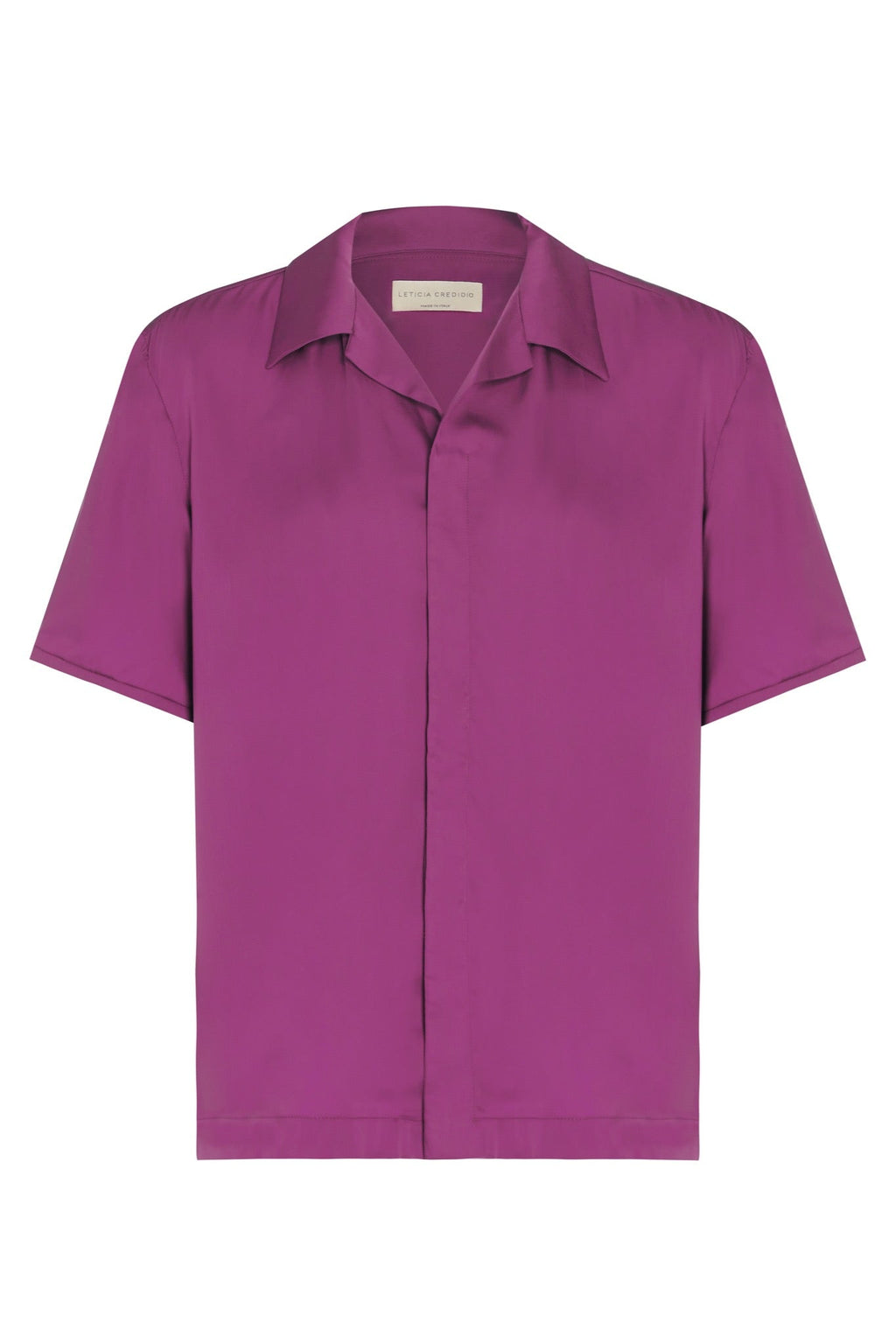 Sky Unisex Short Sleeve Top in Vegan Silk