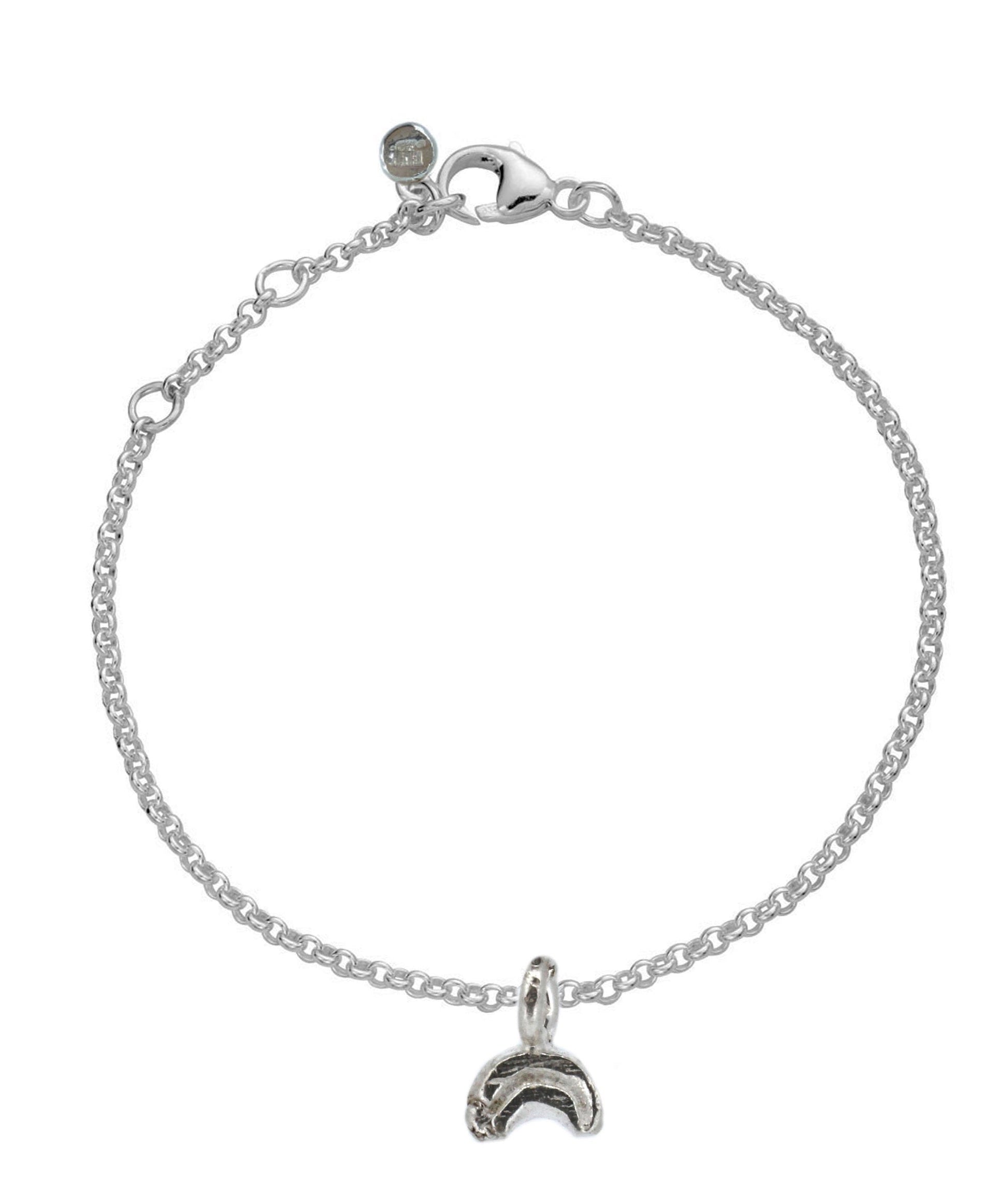 Rainbow Sterling Silver Chain Bracelet
