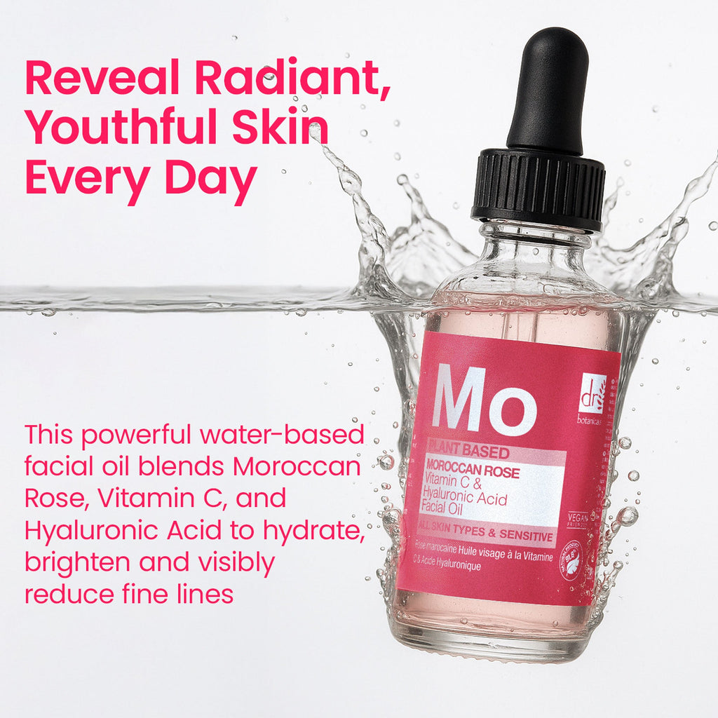 Moroccan Rose Facial Oil with Hyaluronic Acid and Vitamin C