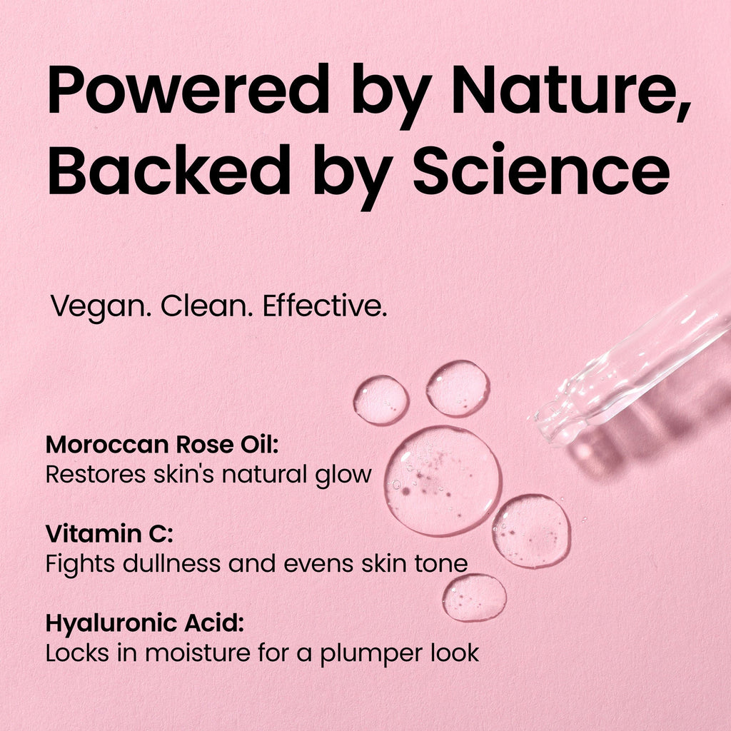 Moroccan Rose Facial Oil with Hyaluronic Acid and Vitamin C