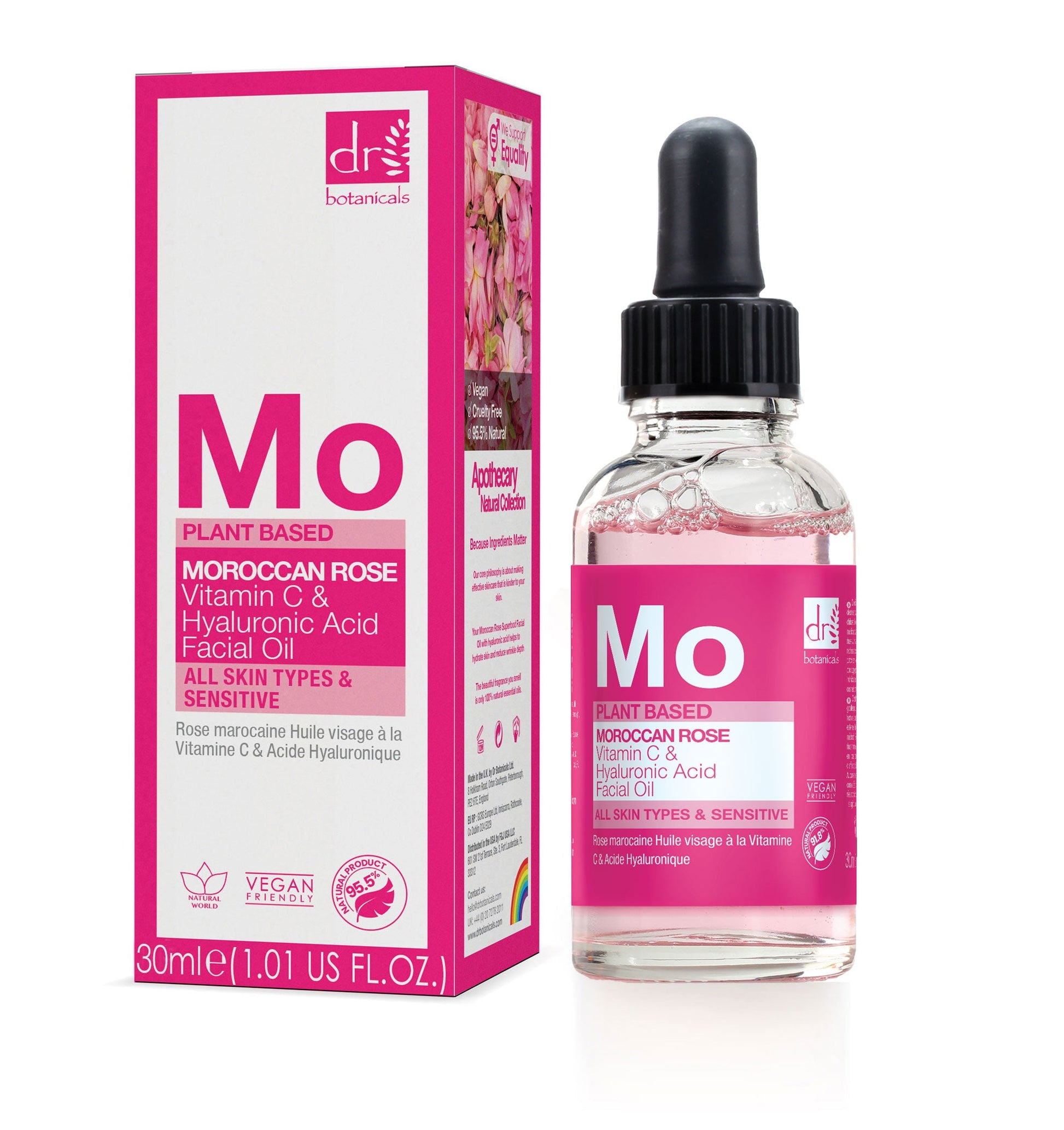 Moroccan Rose Facial Oil with Hyaluronic Acid and Vitamin C