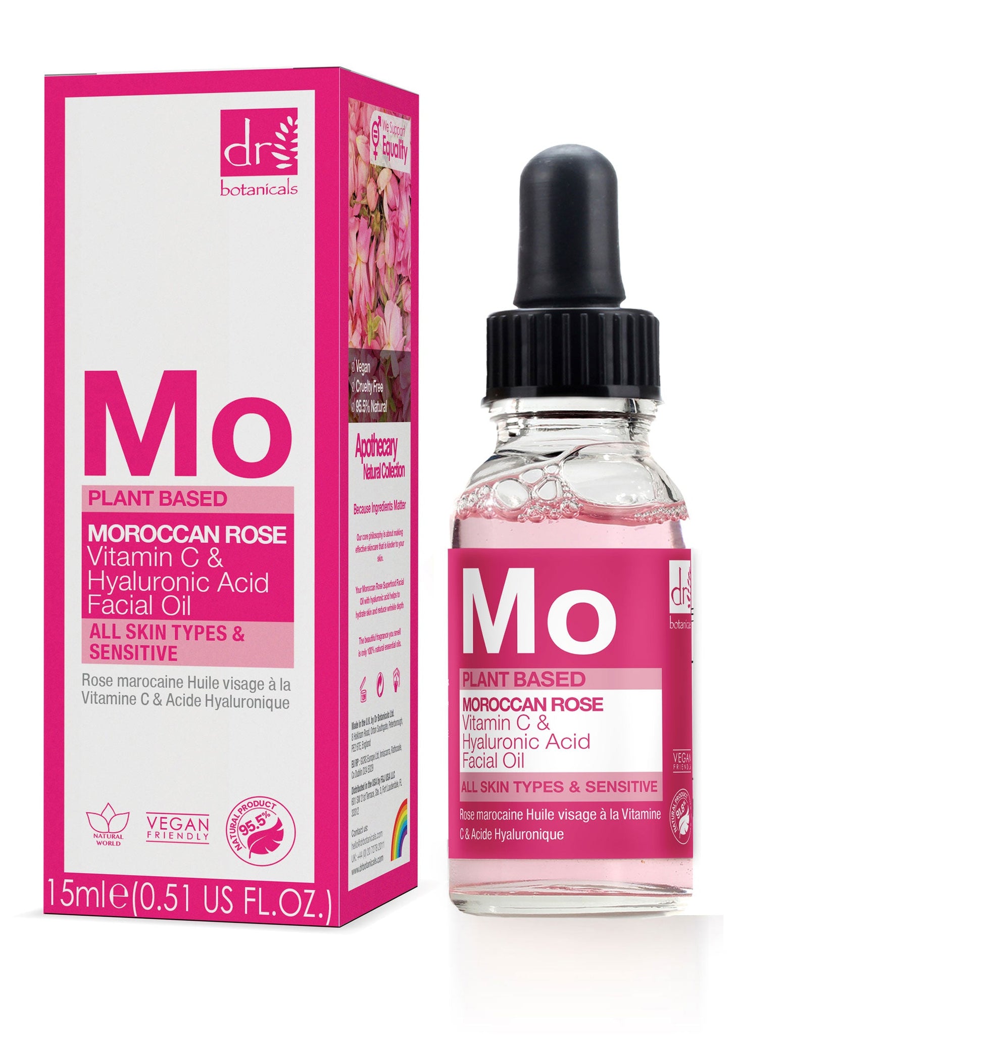 Moroccan Rose Facial Oil with Hyaluronic Acid and Vitamin C