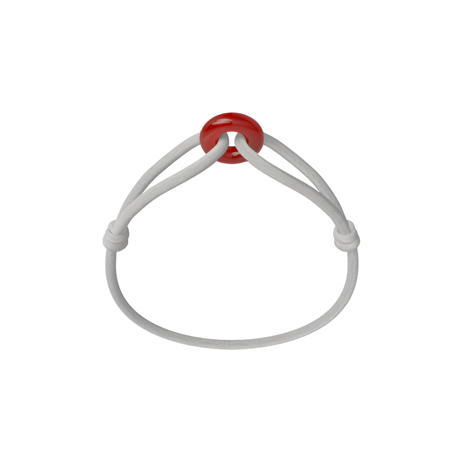 Red Soho Cord Bracelet with Carnelian
