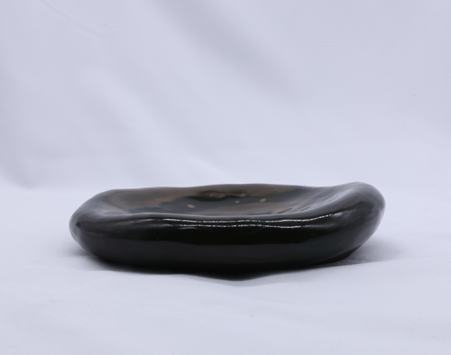 Cobalt Shadow Ceramic Plate Handmade