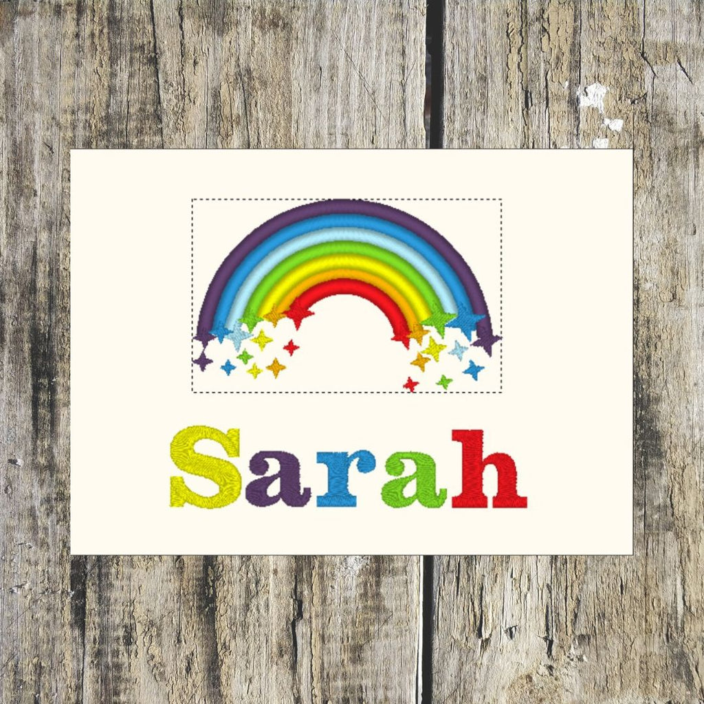 Rainbow Stars Personalised Towels