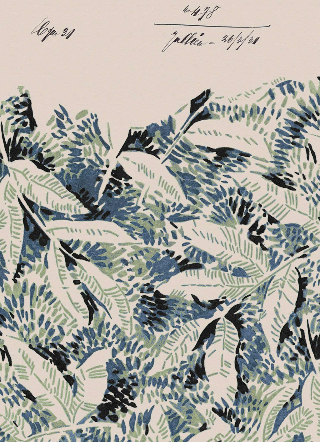 Rain Forest Vintage Archive Poster Print