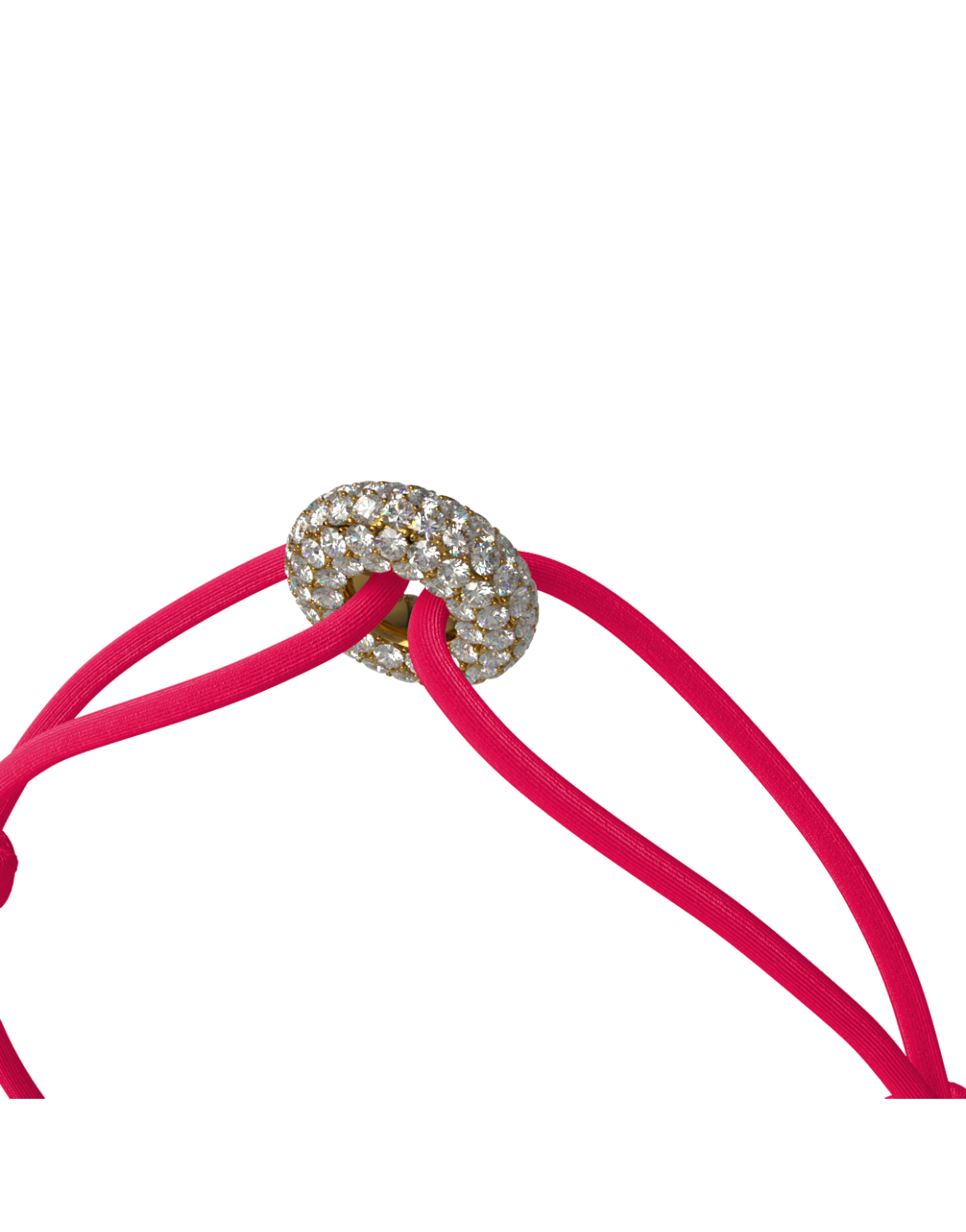 Mini Golden Soho Pave Cord Bracelet