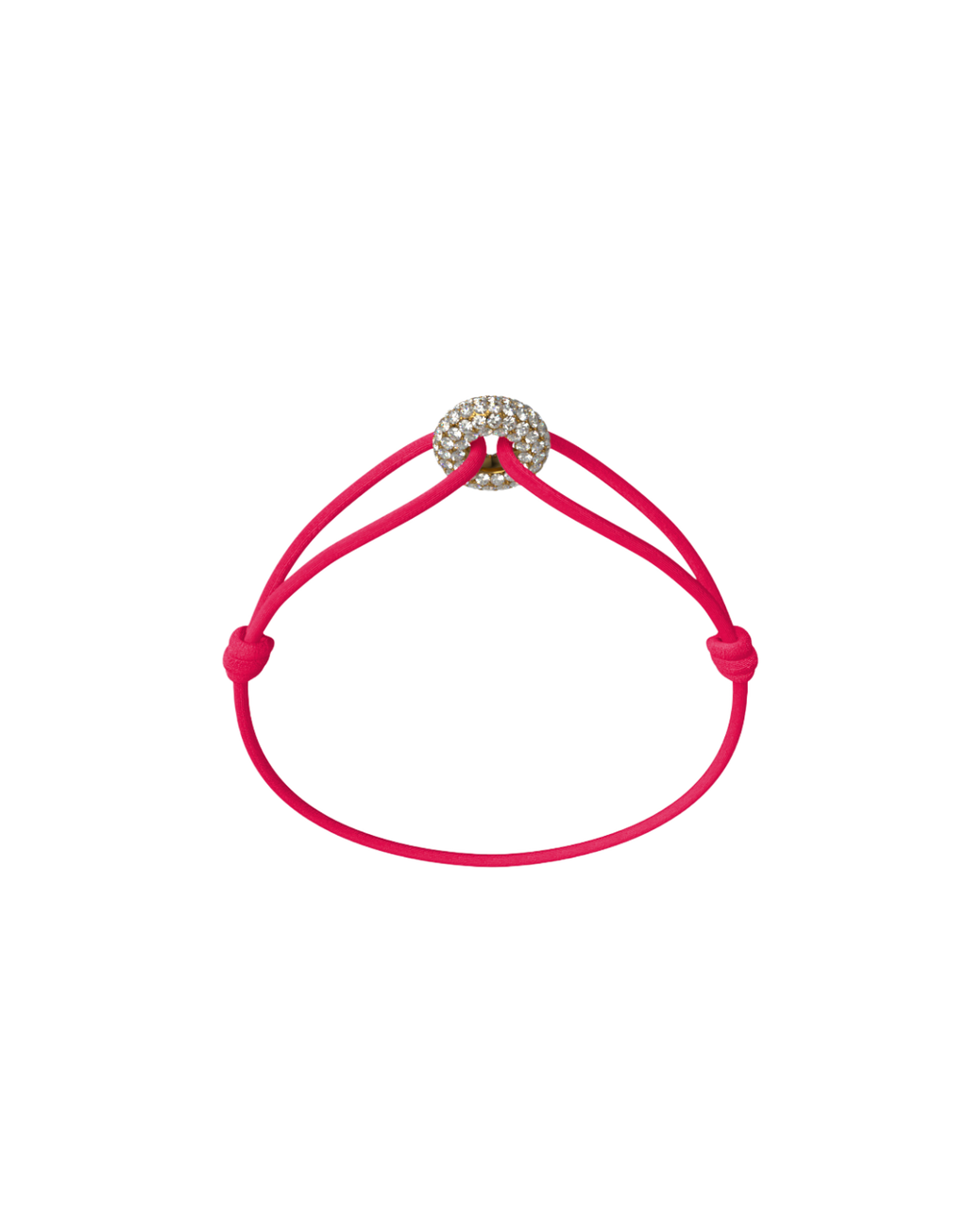 Mini Golden Soho Pave Cord Bracelet