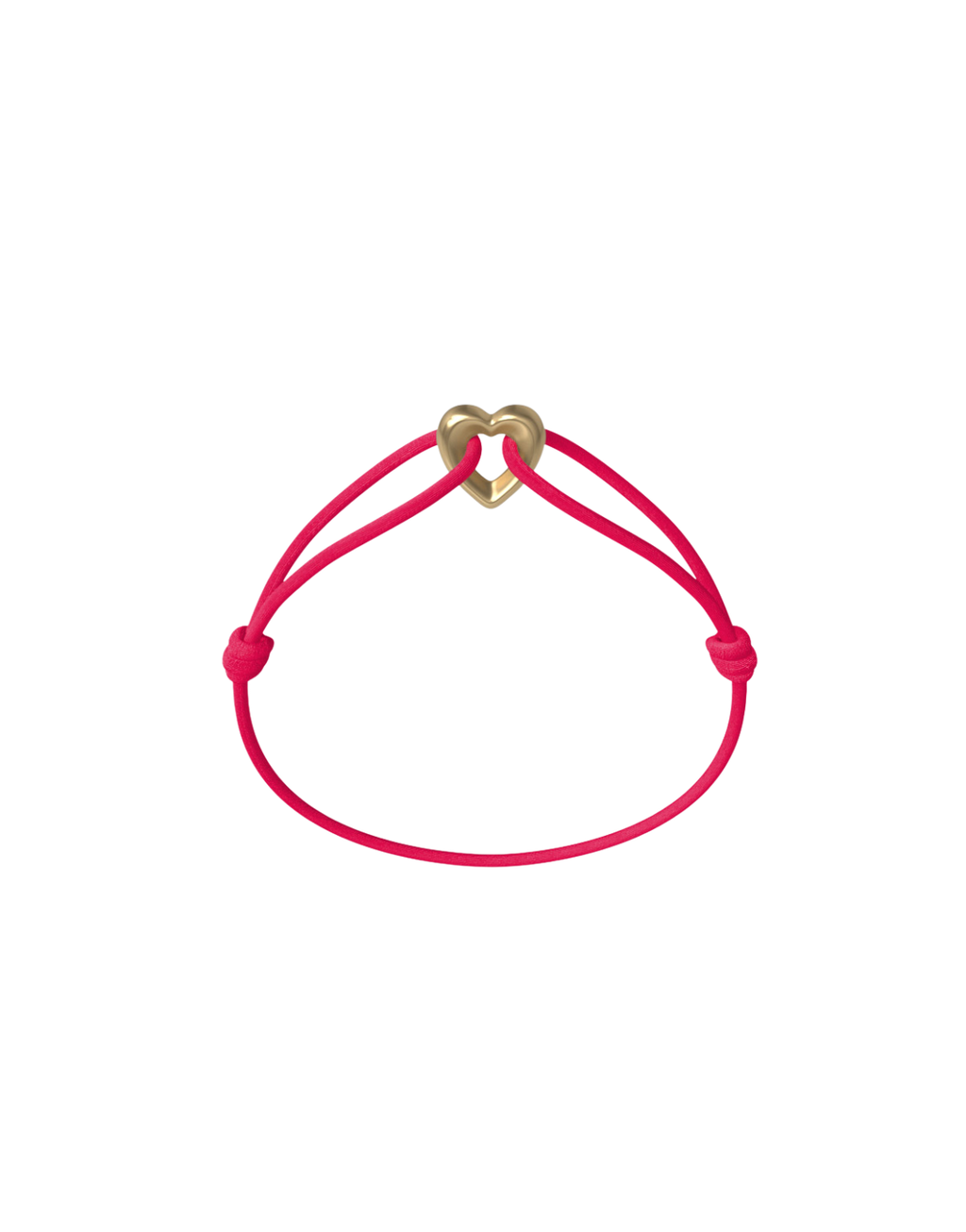 Golden Heart Cord Bracelet