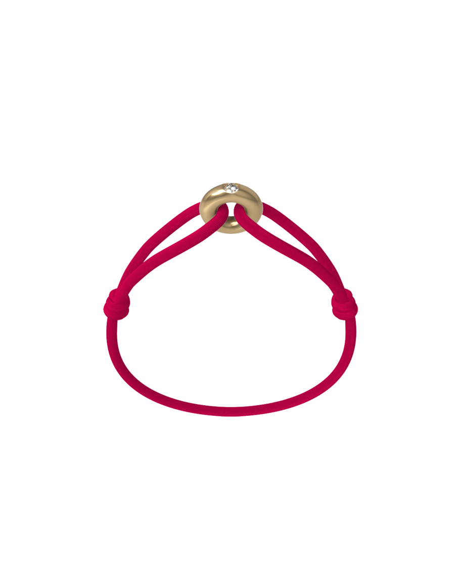 Golden Diamond Cord Bracelet