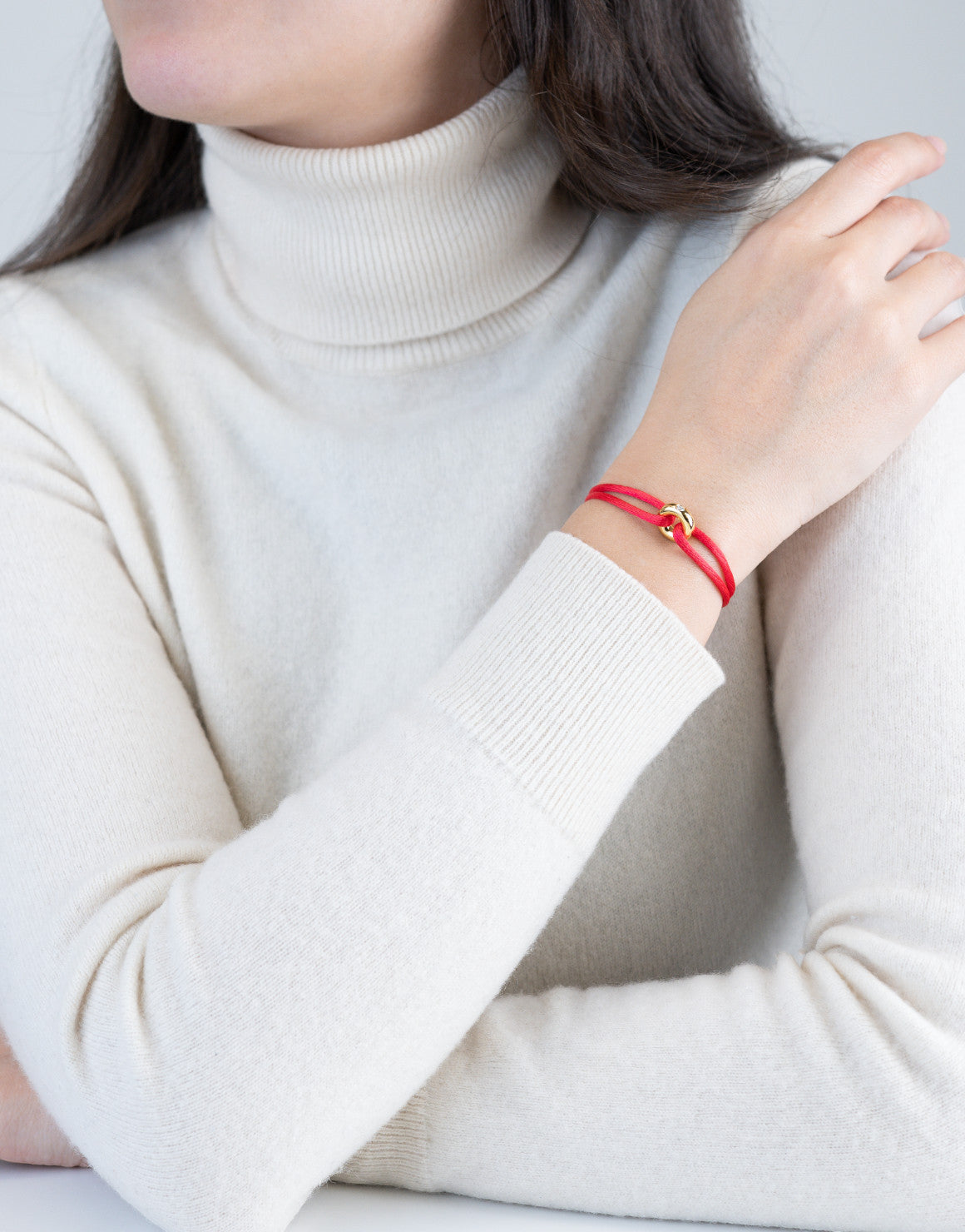 Golden Diamond Cord Bracelet