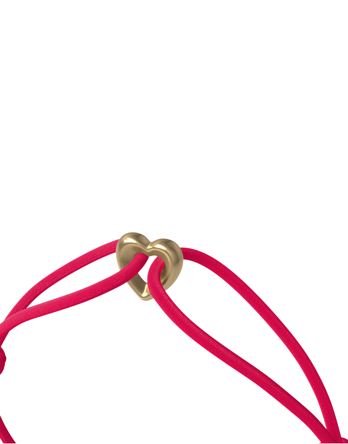 Golden Heart Cord Bracelet